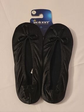 Isotoner Slippers Black Women's